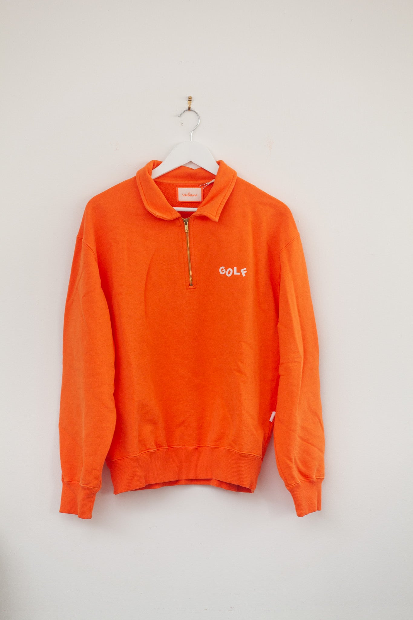 Sample Sale - Golf Zip Polo - Orange