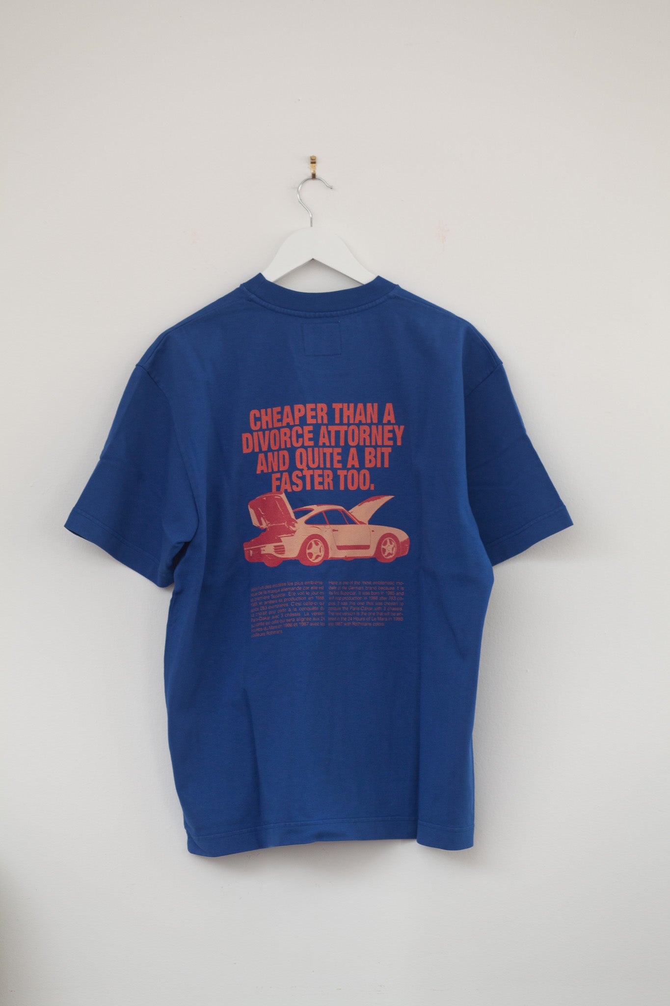 Sample Sale - Divorce tee - Blue