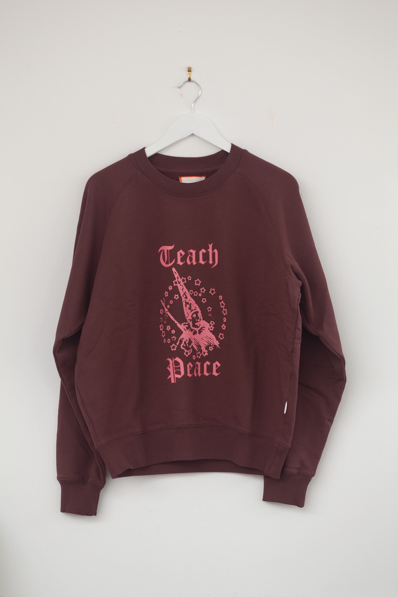 Sample Sale - Teach Peace Sweatshirt - Brown