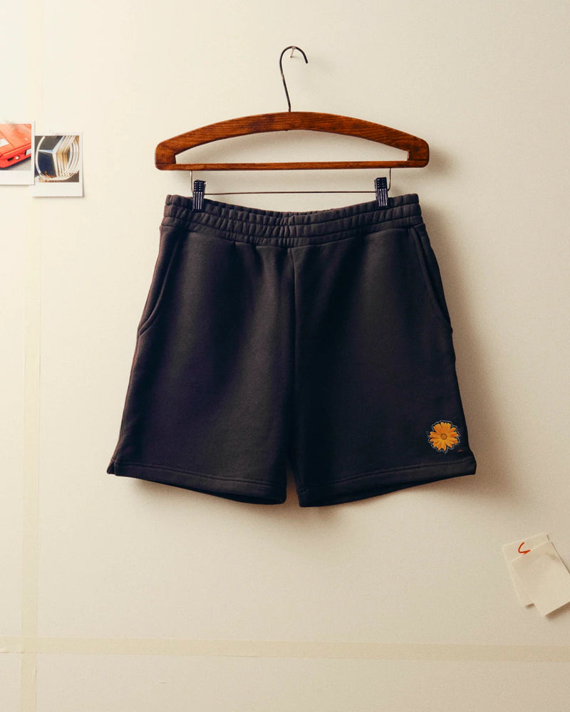 Flower Power Short - Off-Black