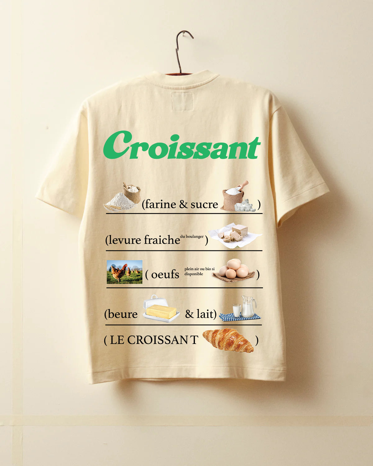 Croissant tee - Off-white