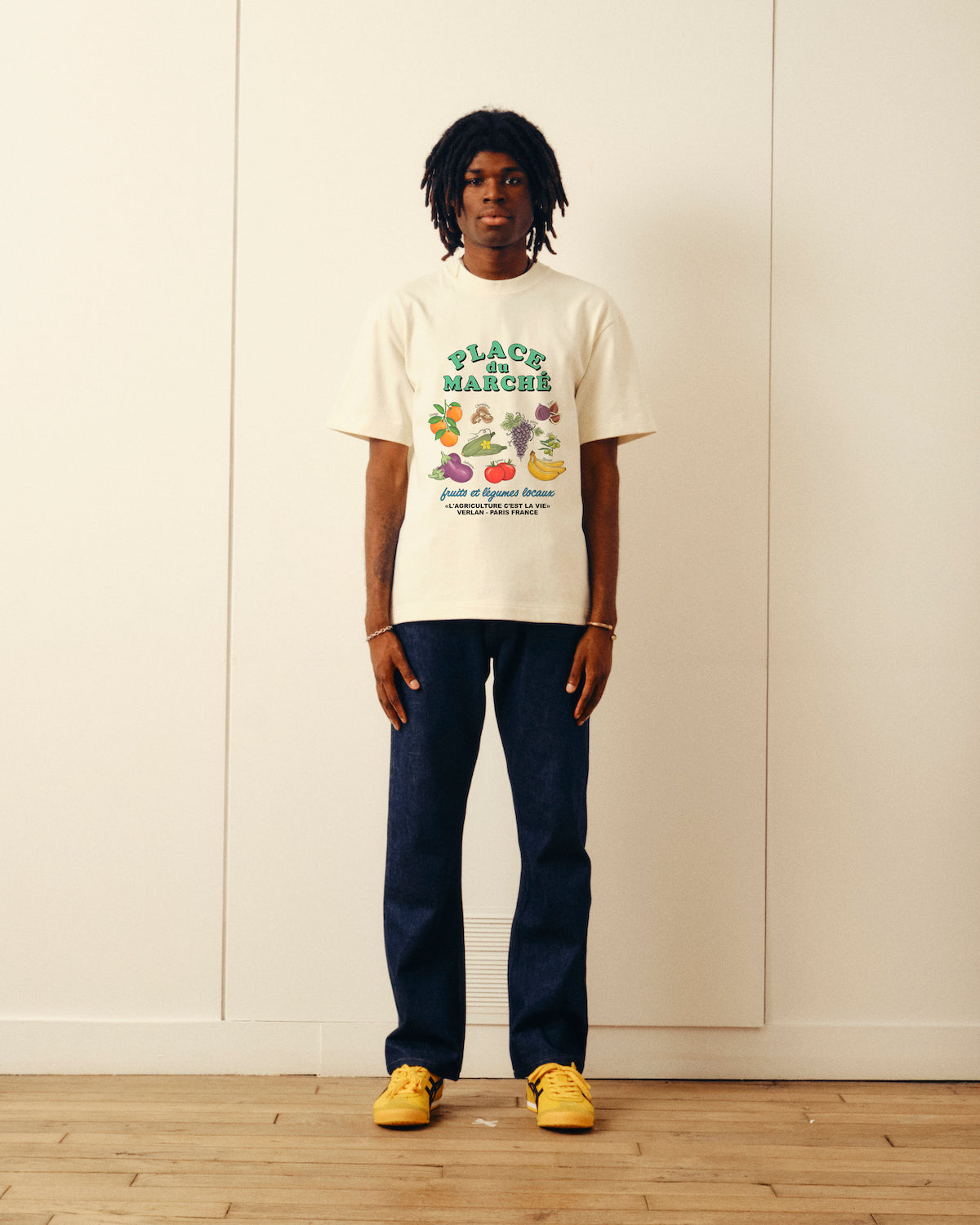 T-shirt Marché - Blanc cassé
