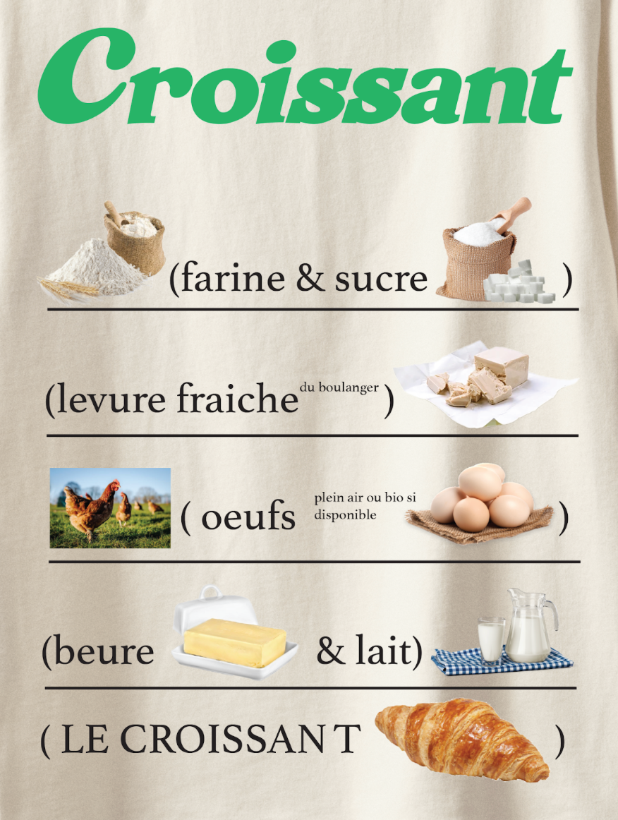 Croissant tee - Off-white