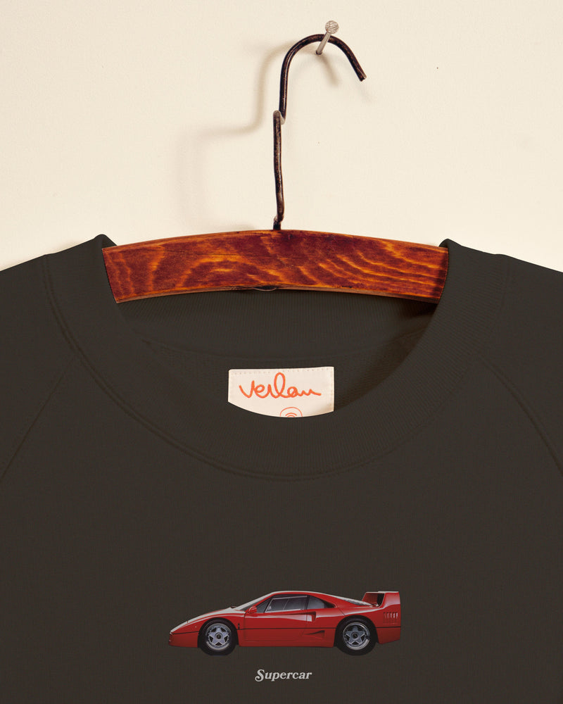 Supercar Sweatshirt - Off-Black