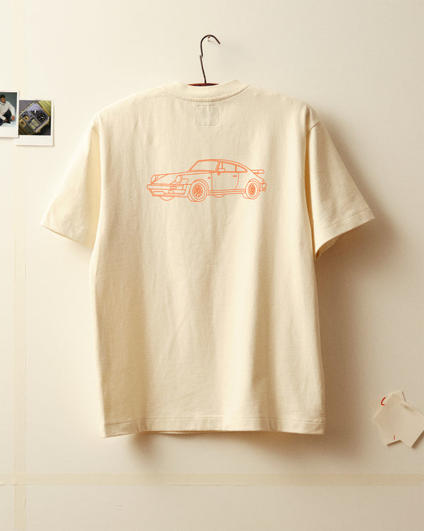 Vintage car t-shirt - Ecru