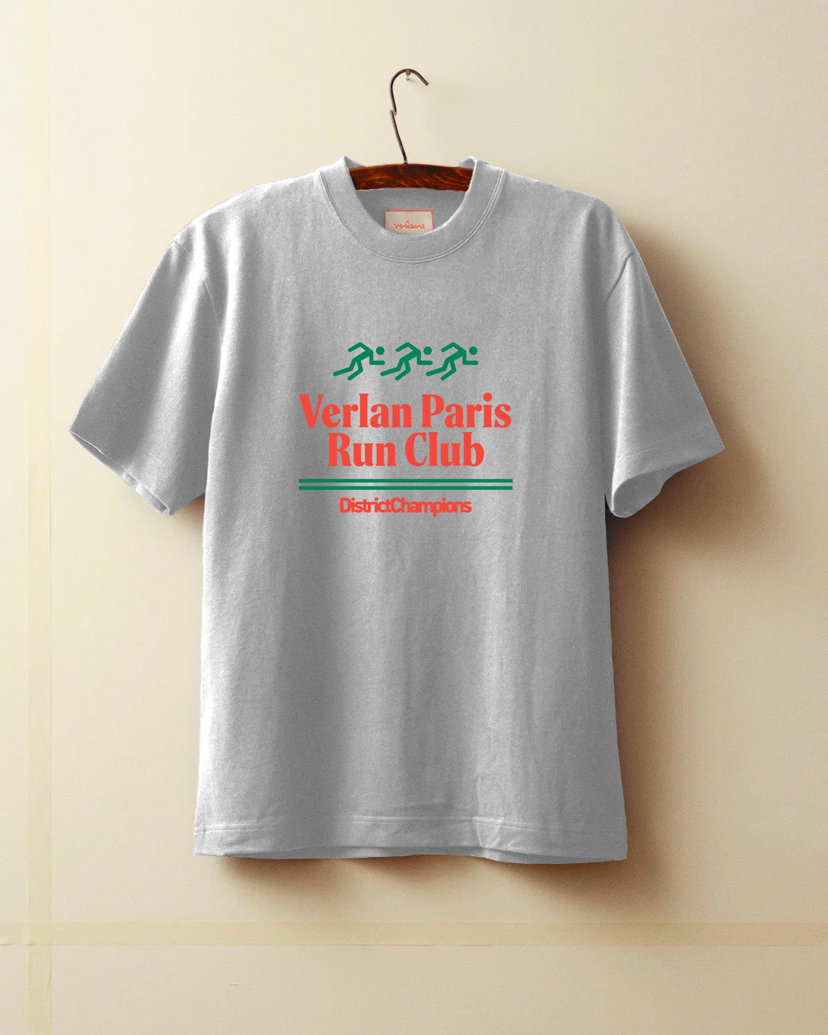 T-shirt Run Club - Gris Chiné