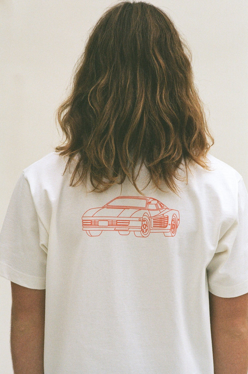 Vintage car t-shirt #1 - Ecru