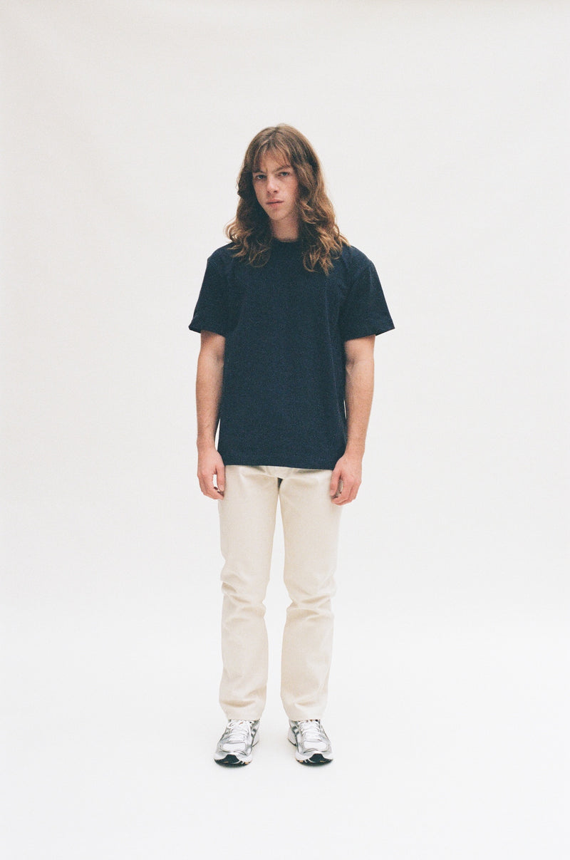 Navy t-shirt with branding