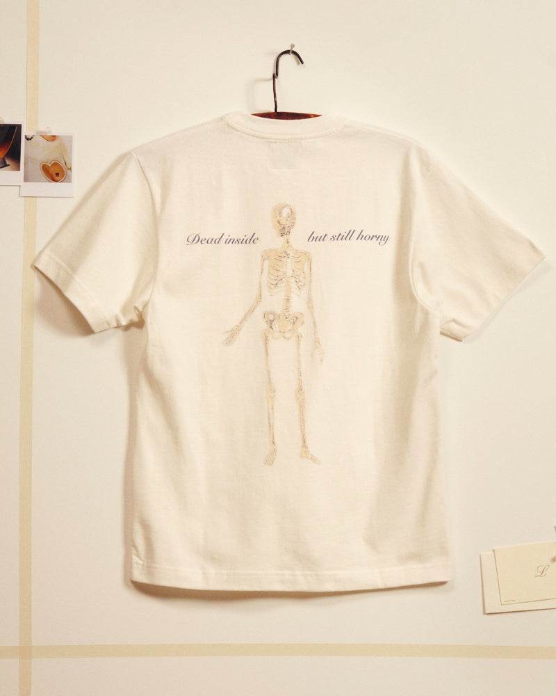 Dead and Horny?! t-shirt - Ecru