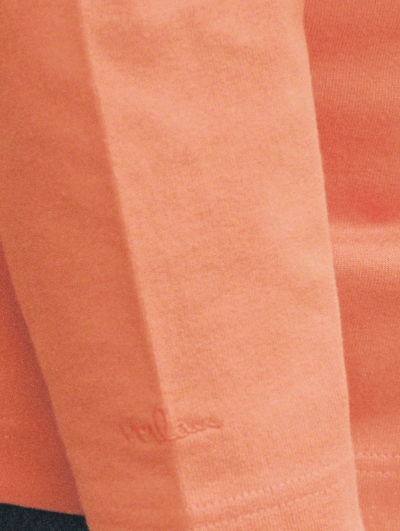 Orange long sleeve t-shirt - Sleeve branding
