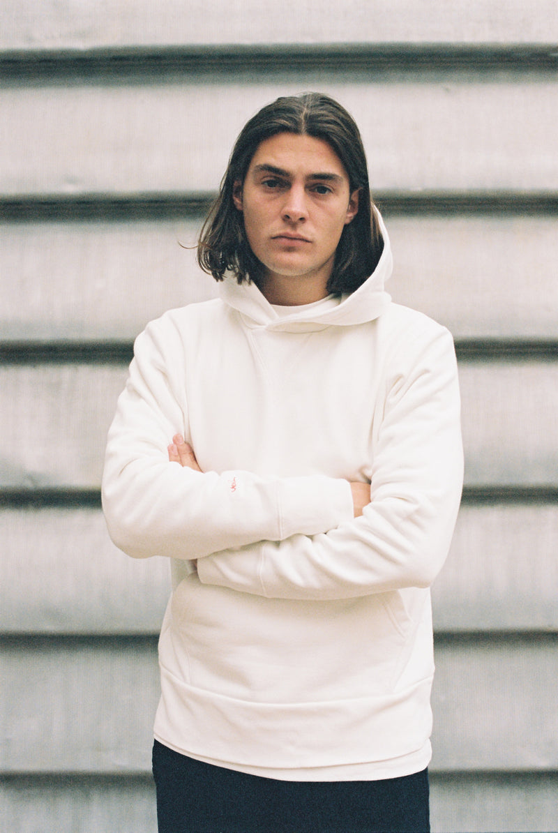 Ecru hoodie - Sleeve branding