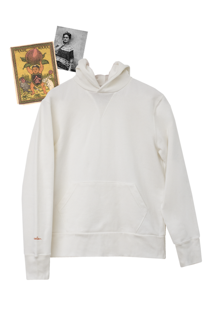 Ecru hoodie - Sleeve branding
