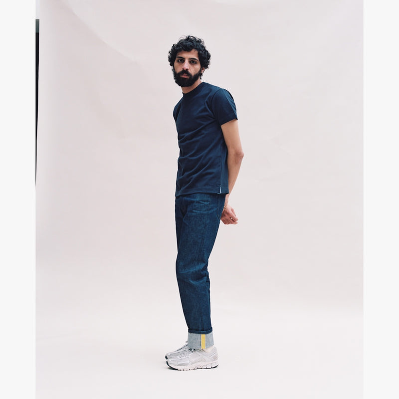 RAW BLUE DENIM - YELLOW GROSGRAIN-Verlan