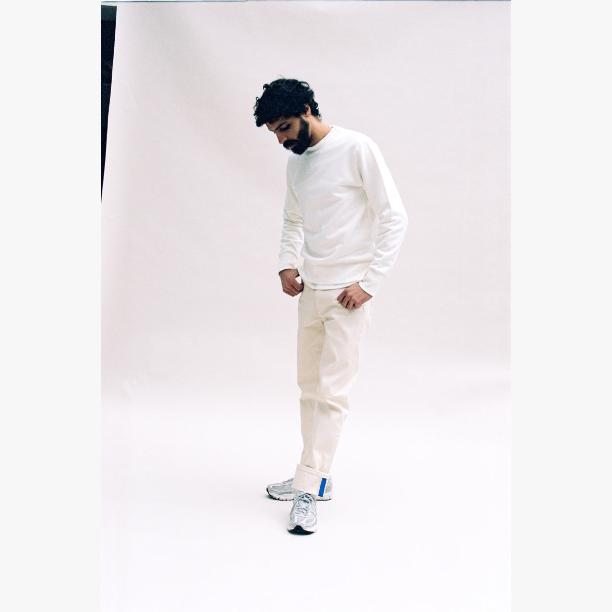 ECRU DENIM - ROYAL BLUE GROSGRAIN-Verlan