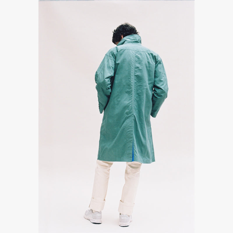 GREEN RAINCOAT - ROYAL BLUE GROSGRAIN-Verlan