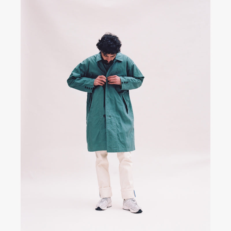 GREEN RAINCOAT - ROYAL BLUE GROSGRAIN-Verlan