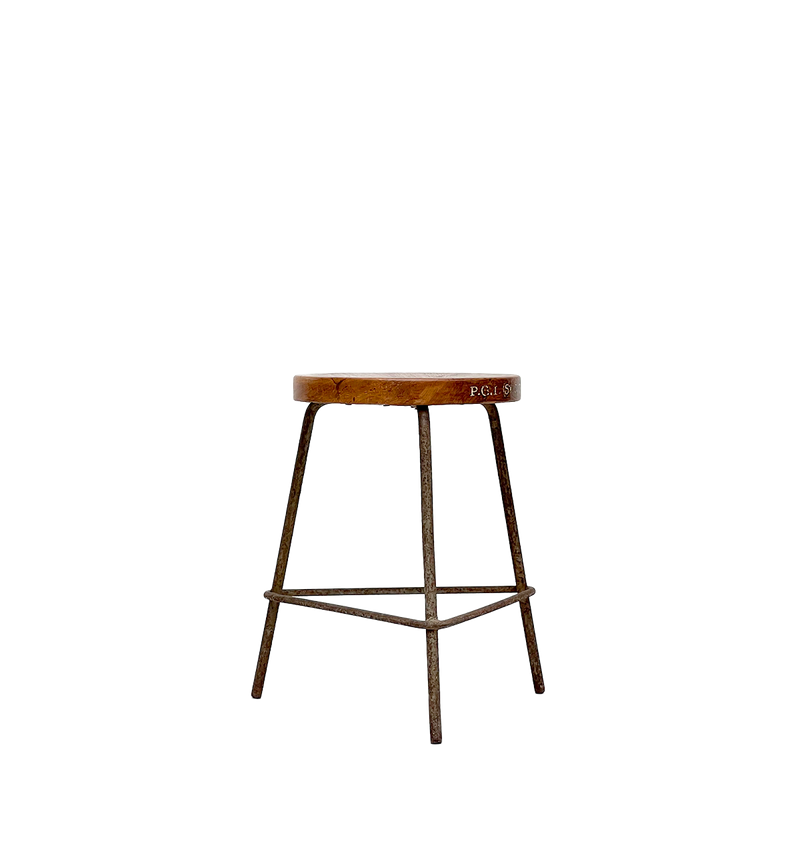 Pierre Jeanneret - Tabouret en fer, CA. 60