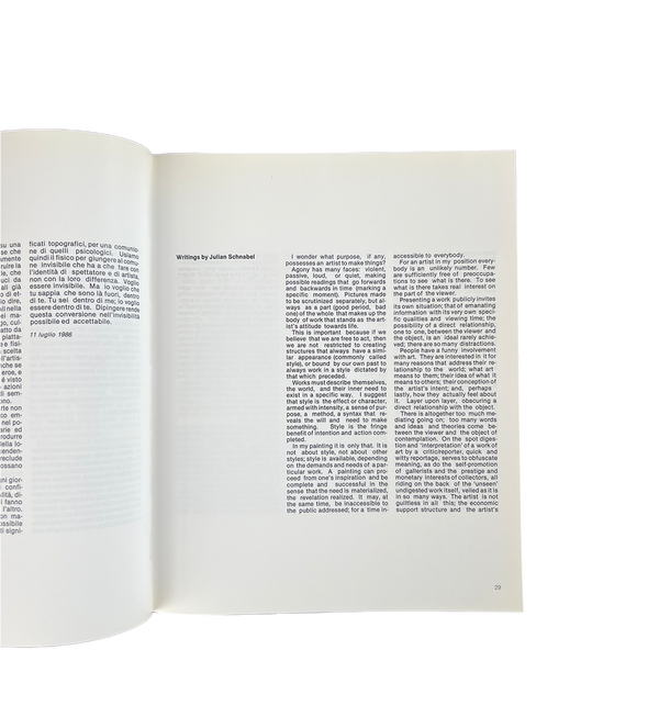Julian Schnabel - Catalogue