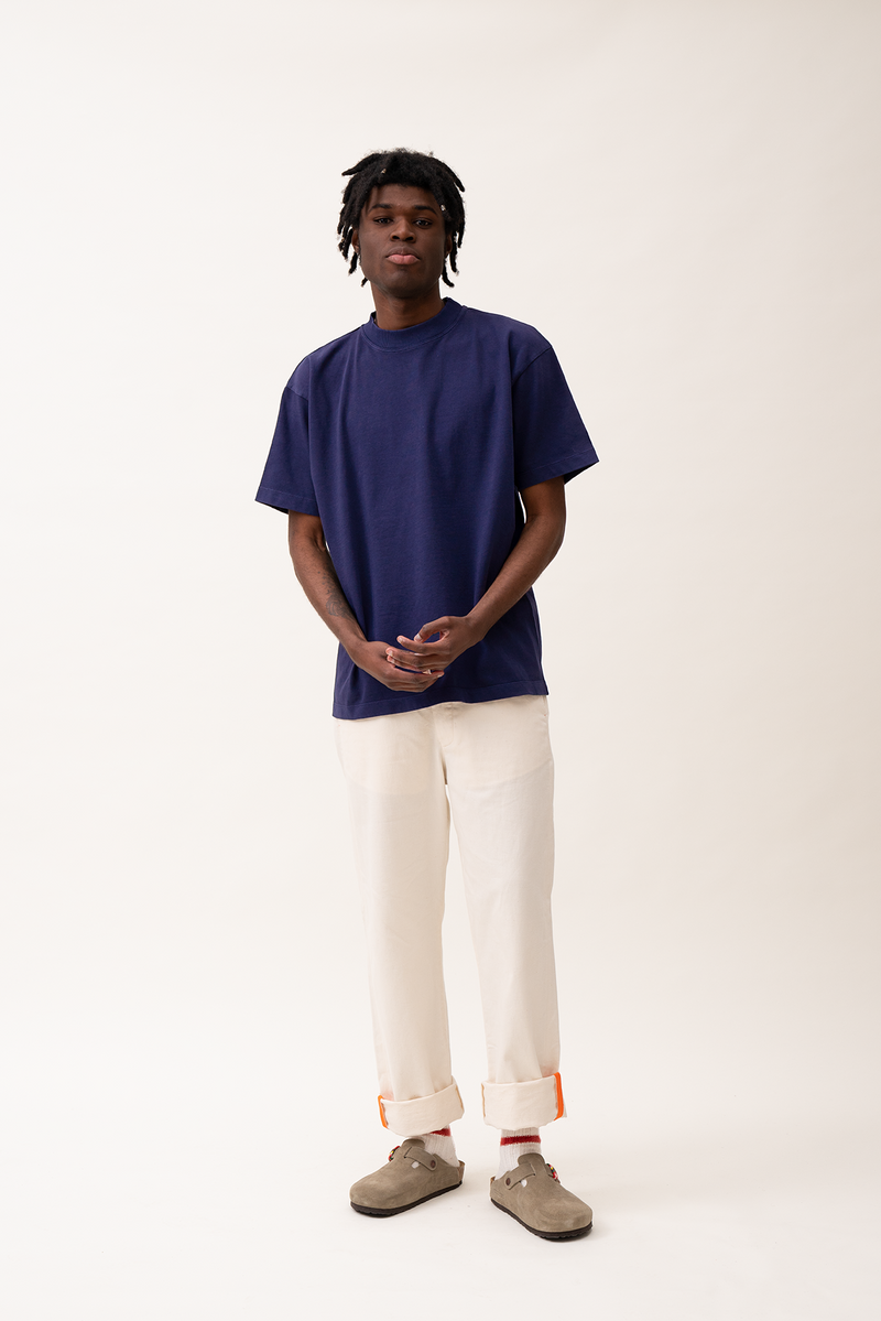 Navy oversized t shirt top