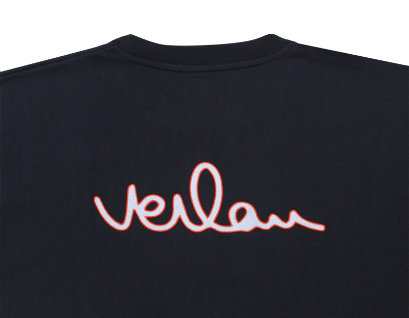 Navy t-shirt with branding