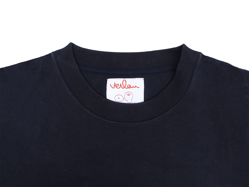 Navy t-shirt with branding