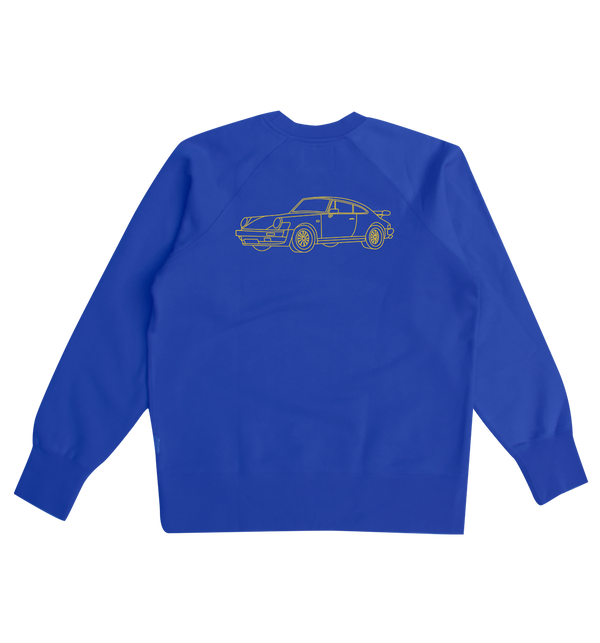 Vintage Car Sweatshirt #6 - Royal Blue